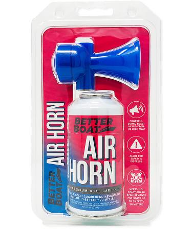 Air Horn for Boating Safety Canned Boat Accessories | Marine Grade Airhorn Can and Blow Horn 3.5 oz