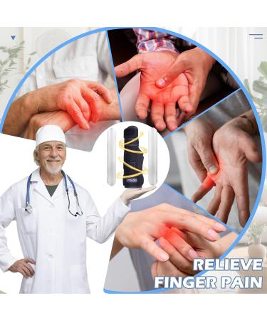 Adjustable Finger Splint Brace for Arthritis Fractures & Injuries - Support for Middle Pinky Ring & Knuckles - Left/Right Hand - Small/Medium Size - Buy Online on GoSupps.com
