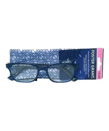Foster Grant Parissa Women's Premium Translucent Blue Reading Glasses (2.75)
