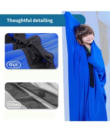 Sensory Body Sock for Kids | Stretchy Full Body Wrap for Autism & Anxiety | Breathable & Easy to Wash | Sky Blue - Size S - Buy Online on GoSupps.com