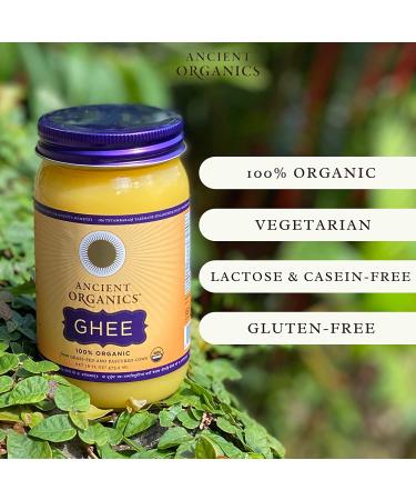 Ancient Organics Grass Fed Ghee â€“ Organic, Gluten Free, Lactose Reduced, 8 oz - USDA Certified - Buy Online on GoSupps.com