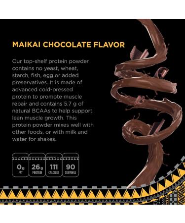 KOA WARRIOR Whey Protein Isolate - Pure Chocolate Protein with BCAAs | No Artificial Flavors | 6lb Bag - Performance Driven International Shipping Available - Buy Online on GoSupps.com