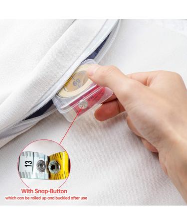 Soft Multicolor Tape Measure Set for Body Sewing and Craft - 60-inch/150-cm Dual Sided Measuring Tape with Snap Button Closure - Buy Online on GoSupps.com