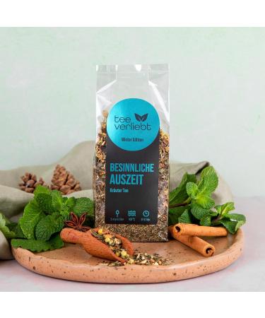 Teeverliebt Winter Edition Contemplative Break Herbal Tea 90 g Loose Herbal Tea Delicious Tea Mix Ideal as a Gift for Christmas - Buy Online on GoSupps.com