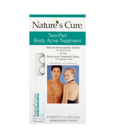 Nature's Cure Two-Part Body Acne Treatment  3.5 Fl Oz