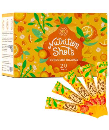 Nutrition Shot - turmeric and orange - beverage powder with vitamin C - immune system booster - of course strengthening the immune system - 20 shots per box turmeric & orange