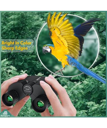 Aurosports 10x25 Binoculars - Large View Compact Binoculars for Adults and Kids - Buy Online on GoSupps.com