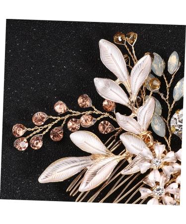 Angoily 1pc Pearl Hair Pin Wedding Hair Side Combs Wedding Hair Accessories Rhinestone Hair Accessories Bridal Pearl Hair Comb Tiara European Style Bride Wedding Accessories - Buy Online on GoSupps.com