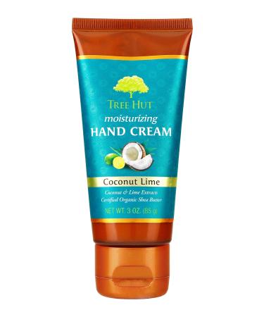Tree Hut Moisturizing Hand Cream Coconut Lime  3oz  Ultra Hydrating Hand Cream for Nourishing Essential Body Care