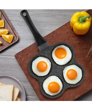 aorom 4 Hole Non Stick Aluminum Pancake Omelet Hamburger Egg Pan Skillet Breakfast Maker Kitchen Utensils/361 - Buy Online on GoSupps.com