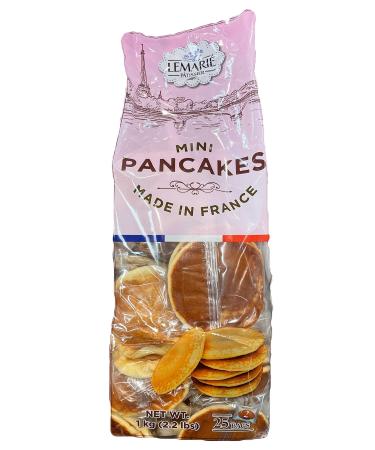 French Mini Pancakes 25 CT 2.20 LBS 25 Count (Pack of 2)