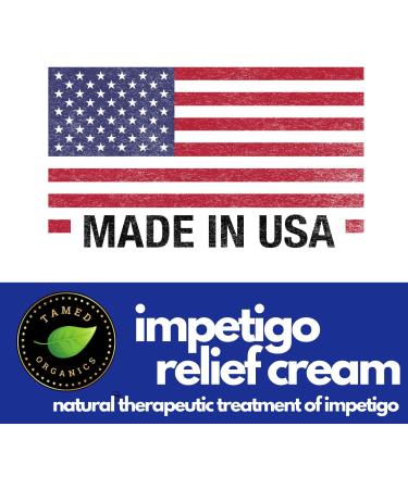 Tamed Organics Impetigo Symptom Relief Cream - Fast Acting Natural Formula - 1.9 oz - Anti Itching & Scarring - For Adults & Children - Buy Online on GoSupps.com