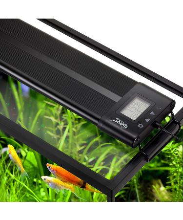 Hygger Auto On Off 48-55 Inch LED Aquarium Light Extendable Dimable 7 Colors Full Spectrum Light Fixture for Freshwater Planted Tank Build in Timer Sunrise Sunset 72W(48"-55")