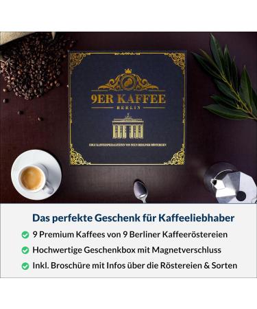 Coffee Gift Set from 9 Berlin Roasters | 9 Premium Coffee Types | Perfect Christmas & Birthday Gift Box for Coffee Lovers - Buy Online on GoSupps.com