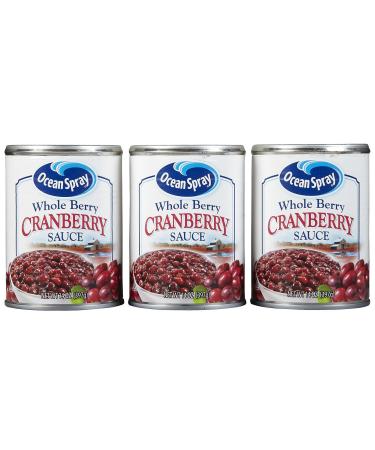 Ocean Spray Whole Cranberry Sauce - 14 Ounce (Pack of 3)