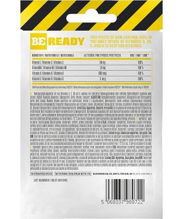 BLOCKHEAD Multivitamin Chewing Gum - Lemon Flavor | Sugar & Calorie Free | Vitamins D C B6 & A | 120 Pieces - Shop Now! - Buy Online on GoSupps.com