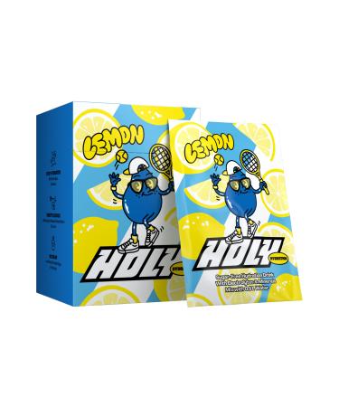 HOLY Hydration Lot de 10 bo tes de d gustation Lemon avec poudre au go t citron | 10 portions d' lectrolytes et min raux pr cieux | Boisson d'hydratation | V g talien avec ar mes de fruits 100