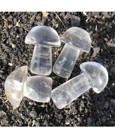 Natural Crystal Rough Home Decoration 40-50mm Crystal Mushroom Natural Clear Quartz Mushrooms Lovely Rose Crystal Gemstone Agaric Home Decoration Stones 1pc - Buy Online on GoSupps.com