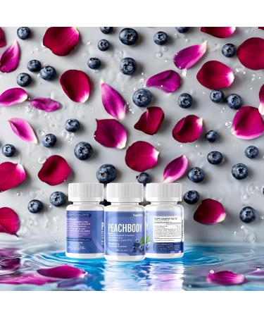 Blueberry Scented Probiotic Vaginal Suppositories | 30 Vegan Capsules with Aloe Vera for pH Balance | 360 Billion CFU | Peachbody - Buy Online on GoSupps.com