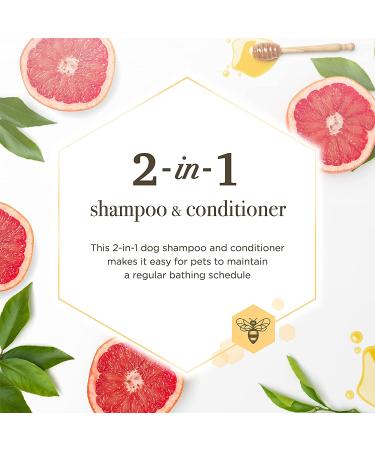 Burt's Bees 2-in-1 Dog Shampoo & Conditioner with Natural Grapefruit Fragrance - Cruelty-Free, Sulfate & Paraben-Free, pH Balanced - 12 Oz, Made in USA - Buy Online on GoSupps.com