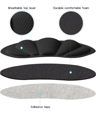 Adhesive Heel Cushion Pads - Reusable Heel Grips for Perfect Fit | Comfortable Inserts for Loose Boots & Shoes - Men & Women - Buy Online on GoSupps.com