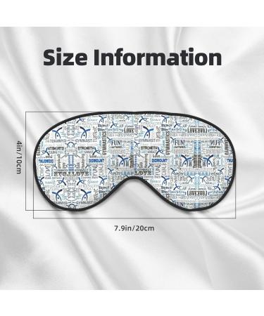 Shop Gymnastics Blue Soft Sleep Eye Mask - Breathable Eye Patch for Women | Perfect Travel & Relaxation Accessory - Buy Online on GoSupps.com