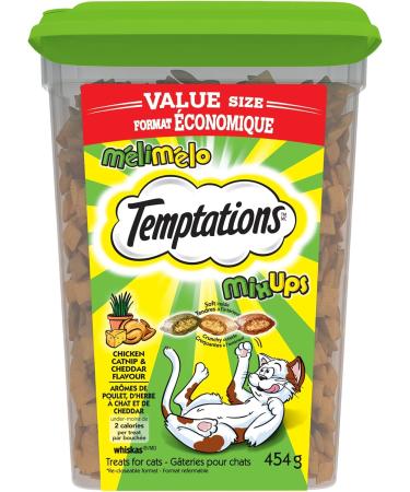 TEMPTATIONS Mix-Ups Adult Cat Treats (Catnip Chicken & Cheddar) + Adult Cat Treats (Seafood Medley) | 454g Tubs Cat Treats + Cat Treats Catnip 454 g (Pack of 1) - Buy Online on GoSupps.com