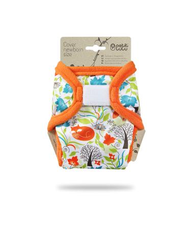 Petit Lulu Newborn Overpants (2-6 kg) for Cloth Diapers Velcro (Foxes)