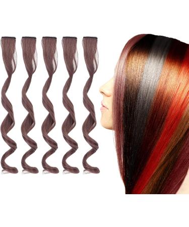 Gray Clip-in Hair Extensions No Trace Clip-in Hair Extensions Lifelike Length 55cm Width 4cm Hairpieces Multiple Colors for Women Daily School (Milky Lavender) - Buy Online on GoSupps.com