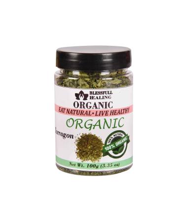 Blessfull Healing Organic Tarragon 100 Gram Airtight Container (Packing May Vary) 100 Gram 3.35 oz