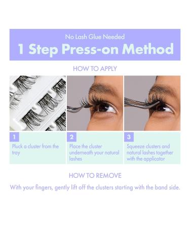 i-ENVY Press&Go Self Adhesive Eyelashes Kit | No Glue Easy Application Natural Look Shop Internationally - Buy Online on GoSupps.com