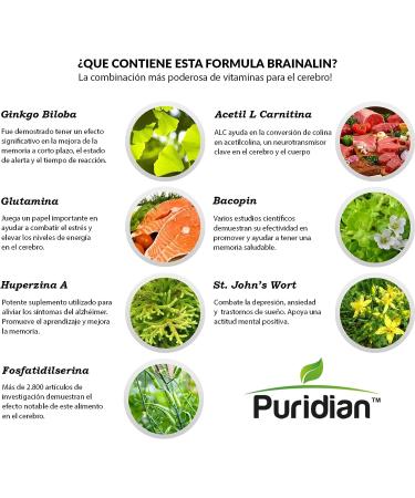 Suplemento Nootr pico Natural - Vitaminas para el Cerebro - Mejora Memoria y Concentraci n - Certificadas USA - F rmula Avanzada para Mujeres y Hombres - Buy Online on GoSupps.com