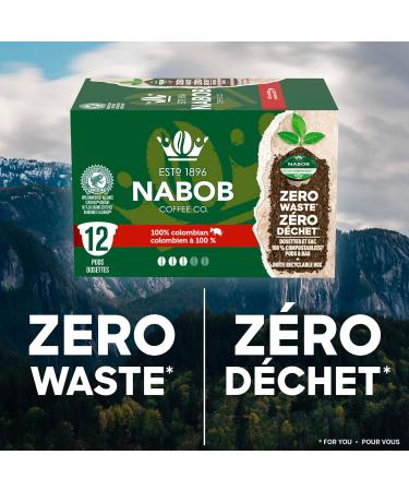 Nabob 100% Colombian Coffee 100% Compostable Pods 117g (6 Boxes of 12 Pods) 100 % Colombian 12 count (Pack of 6) - Buy Online on GoSupps.com