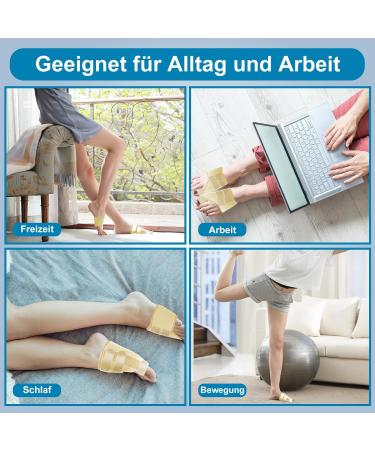 Hallux Valgus Correction Rail - Big Toe Pain Relief & Toe Alignment Bandage for Men & Women (Beige Right) - Buy Online on GoSupps.com