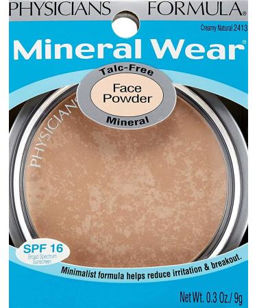 Physicians Formula Mineral Wear Face Powder SPF 16 - Creamy Natural 0.3 oz | Lightweight, Airbrushed Finish - Buy Online on GoSupps.com