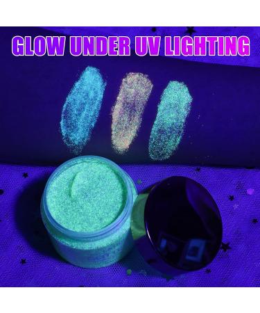 LATIBELL Silver UV Body Glitter Gel - 2.4 oz | Black Light Makeup for Face, Body & Hair | Rave Accessories for Women - Buy Online on GoSupps.com