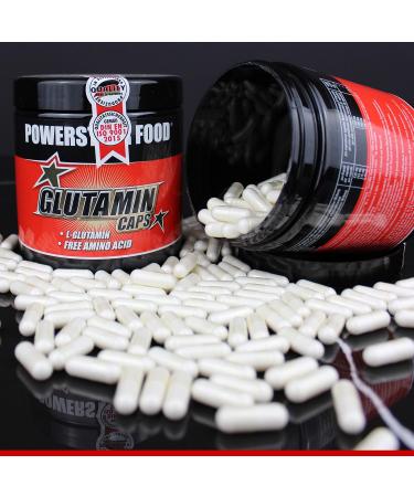 High Dose Glutamine Caps - 300 Capsules | 6 800 mg L-Glutamine for Muscle Building | 100% Pure | Pharmaceutical Quality | German Production - Buy Online on GoSupps.com