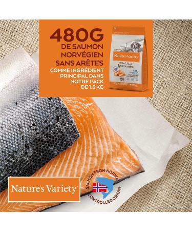 Nature's Variety Selected Meat Boost Adult Dog Food with Spineless Norwegian Salmon 1.5 kg 1 Unit - Buy Online on GoSupps.com