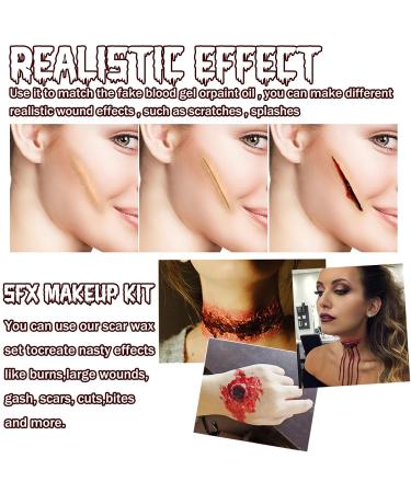 Scar Wax SFX Makeup Kit - Halloween & Cosplay Effects | Fake Blood Gel for Terrifying Looks - Buy Online on GoSupps.com