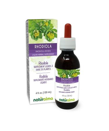 Naturalma Rhodiola rosea (Sedum roseum) Root Alcohol-Free Tincture 4 fl oz Liquid Extract in Drops | Herbal Supplement | Vegan | Product of Italy Alcohol-free 4 Fl Oz (Pack of 1) - Buy Online on GoSupps.com