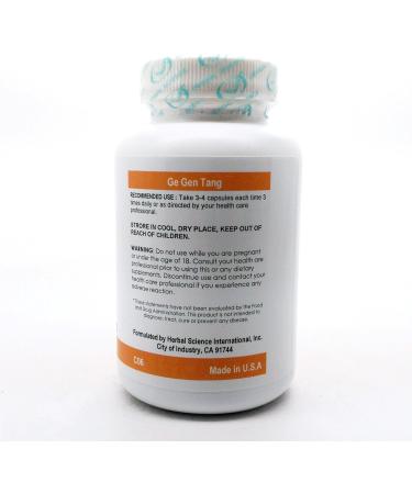 Pueraria Cold Formula Dietary Supplement 500mg 100 Capsules (Ge Gen Tang) C06 100% Natural Herbs - Buy Online on GoSupps.com
