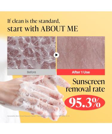 About Me Rice Makgeolli Cleansing Foam - Low pH Fermented Rice Face Wash for Sensitive Skin Galactomyces & Centella Bran Water Base Non-Stripping Foaming Cleanser Fragrance Free 4.06 fl oz - Buy Online on GoSupps.com