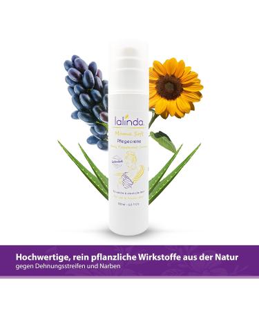 Lalinda Mama Soft Creme 200ml | Prevent Stretch Marks During Pregnancy | Vegan & Natural | Dermatologically Tested No Allergenic Fragrances - Buy Online on GoSupps.com