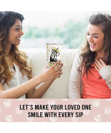 HOMISBES Crazy Chicken Lady Stainless Steel Tumbler - 20oz Chicken Sunflower Cup for Women - Perfect Gift for Chicken Owners and Lovers - Buy Online on GoSupps.com