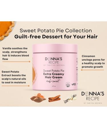 Donna's Recipe by Tabitha Brown - Extra Creamy Sweet Potato Pie Hair Cream (LOC System) for All Hair Types | Shop Internationally - Buy Online on GoSupps.com