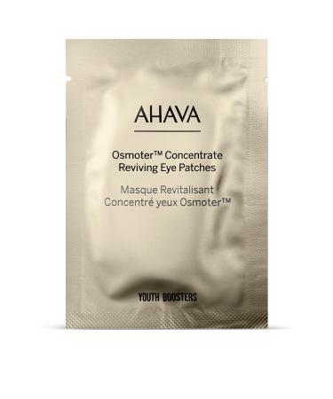 AHAVA Osmoter Concentrate Reviving Eye Patches - Hydrogel patches for youthful & rested eyes reduces wrinkles fatigue signs & fine lines enhances radiance with Osmoter X3 & Niacinamide 6 packs