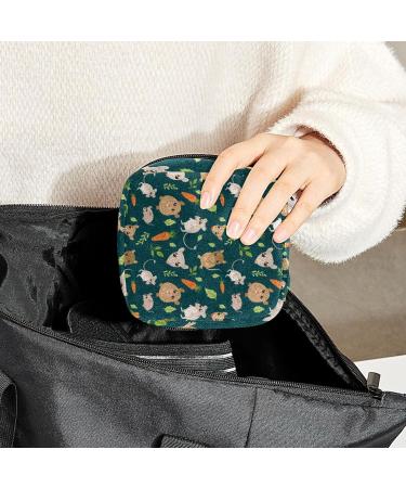 Small Pets Pattern Sanitary Napkin Storage Bag | Menstrual Cup Pouch | Nursing Pad Holder | Portable Period Bag for Women and Teen Girls | Multi-colored - Buy Online on GoSupps.com