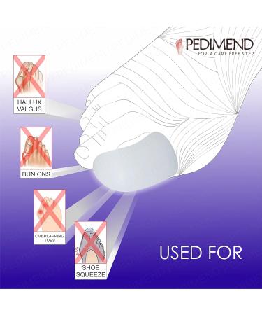 PEDIMEND Soft Silicone Gel Big Toe Cap Protector - Straightener - Prevent Corn - Blisters - Friction Injury - Toe Nail Protector - Ingrown Toe Nails Unisex - Foot Care 5Pair - 10PCs - Buy Online on GoSupps.com