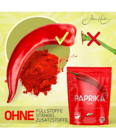 Buy Smoked Paprika Rose 170g - Authentic Hungarian Spice from Kalocsa - Sharp & Smoky Flavor in Aroma Packaging - Buy Online on GoSupps.com