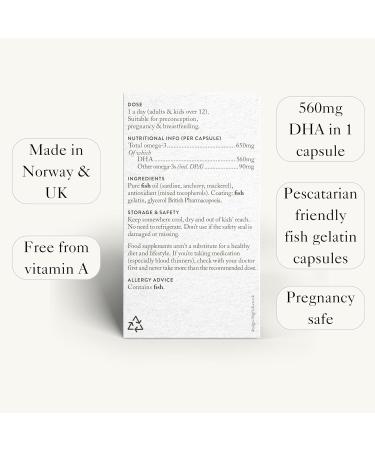 Bare Biology Mums & Bumps Omega 3 Fish Oil Capsules - Pregnancy & Breastfeeding Supplement - Sustainably Sourced (30 Capsules) - Buy Online on GoSupps.com